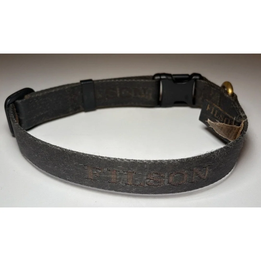 FILSON Adjustable Dog Collar | Black/Gray